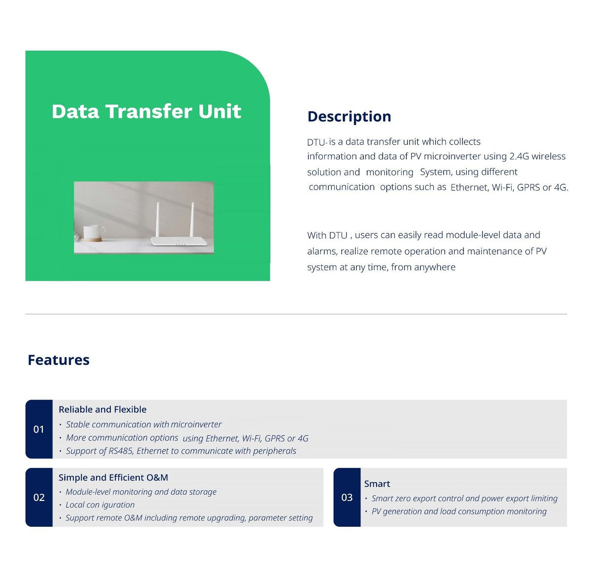 Data Transfer Unit - DYU - WIFI - Monitoring
