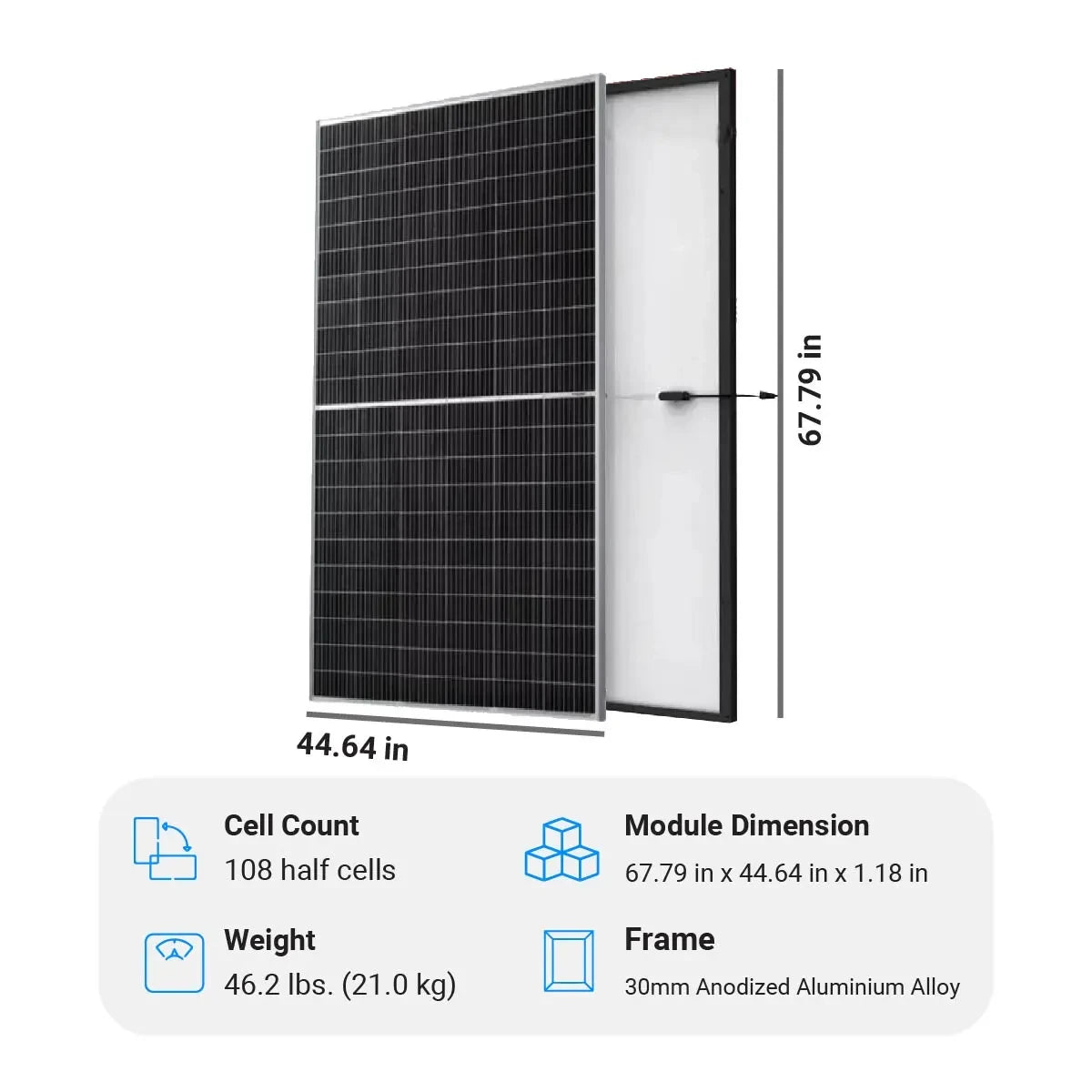 LUXEN 405W LNVB-405M Mono PERC Solar Panel β High-Efficiency Module
