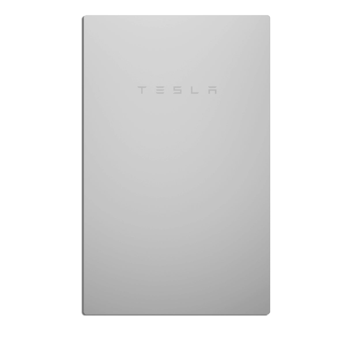 Tesla Gateway 3 energy management system, predominantly white in color, with the Tesla logo visible on the front.