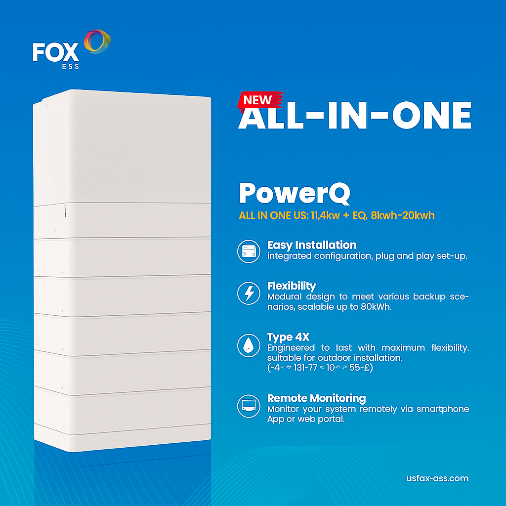 Fox ESS PowerQ All-in-One Residential Energy Storage System | Power-Q Series