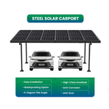 Complete Solar 2 Carport Gazebo Waterproof Steel system with 18 Panels