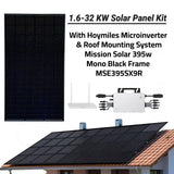 20.8 KW DIY Solar Panel Kit Grid-Tie Micro-Inverter Racking system