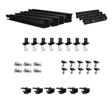 Solar Panel Roof Rack Kit | 4-24 x 300-400W Panels, Easy DIY Installation Asphalt shingle Roofs