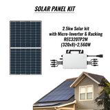 2.5KW DIY Solar Panel Kit Grid-Tie system With Micro-Inverter & Racking System