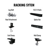 20.8 KW DIY Solar Panel Kit Grid-Tie Micro-Inverter Racking system