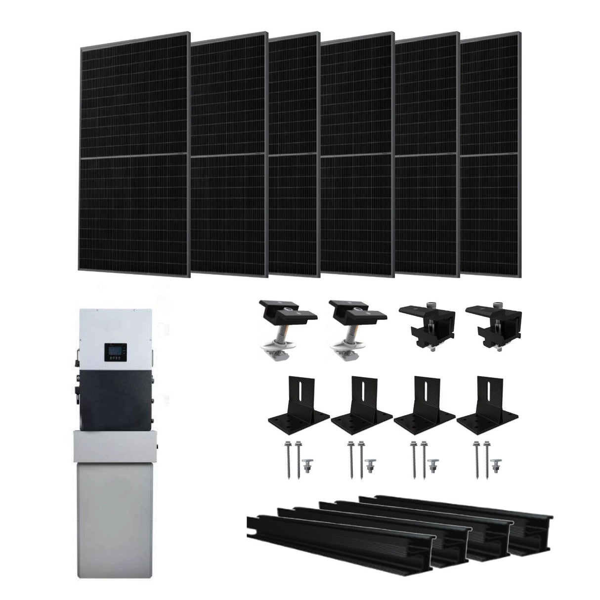 Hybrid Solar Kit-14.5 kW Solar PV input | 12 kW AC Output Up To 42.9 kWh Backup