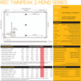 14x REC 320W Mono Solar Panels (REC320TP2M) High Efficiency and Durable