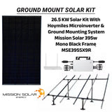 26.5 kW Ground Mount Solar Panel Kit - DIY Install Microinverters Rack