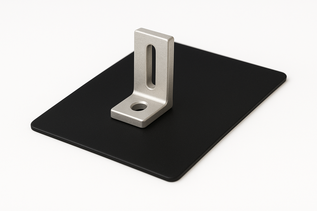 PowerMount Asphalt Shingle 8” x 12” Roof Attachment – Black Finish - Pack of 50