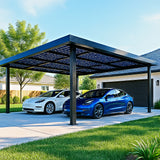Steel Solar Carport / Gazebo Racking For 2 Cars 3x6 (Panels Sold Separately)