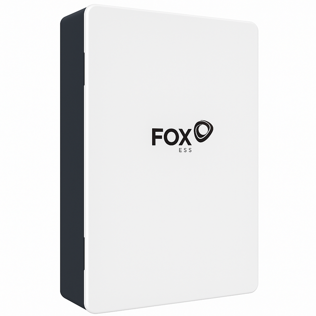White and black box with 'FOX ESS' logo on a white background
