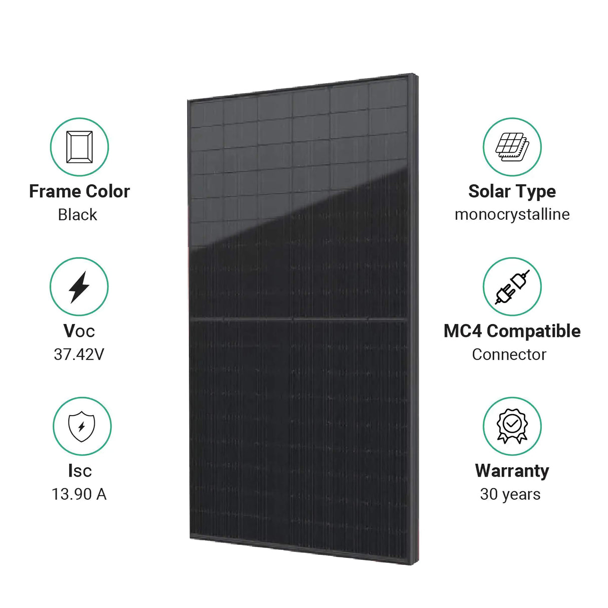 Seraphim Solar Panel 415W - SIV Series PV Module SRP-415-BMD-BG