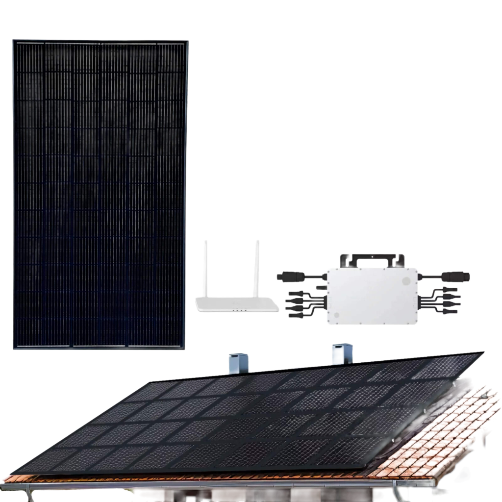 12.8KW DIY Solar Panel Kit Grid-Tie Micro-Inverter Racking Home Energy