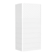 An image depicting the Fox ESS PowerQ All-in-One Residential Energy Storage System, which is a tall, white modular battery enclosure designed for outdoor installation.