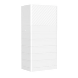 An image depicting the Fox ESS PowerQ All-in-One Residential Energy Storage System, which is a tall, white modular battery enclosure designed for outdoor installation.