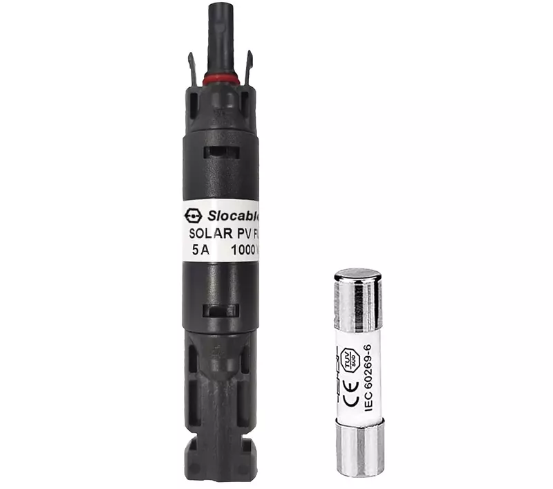5A 10A 15A 20A 25A 30A in-line Fuse Holder with Fuses PV Connector 1/2/3/10 Pack
